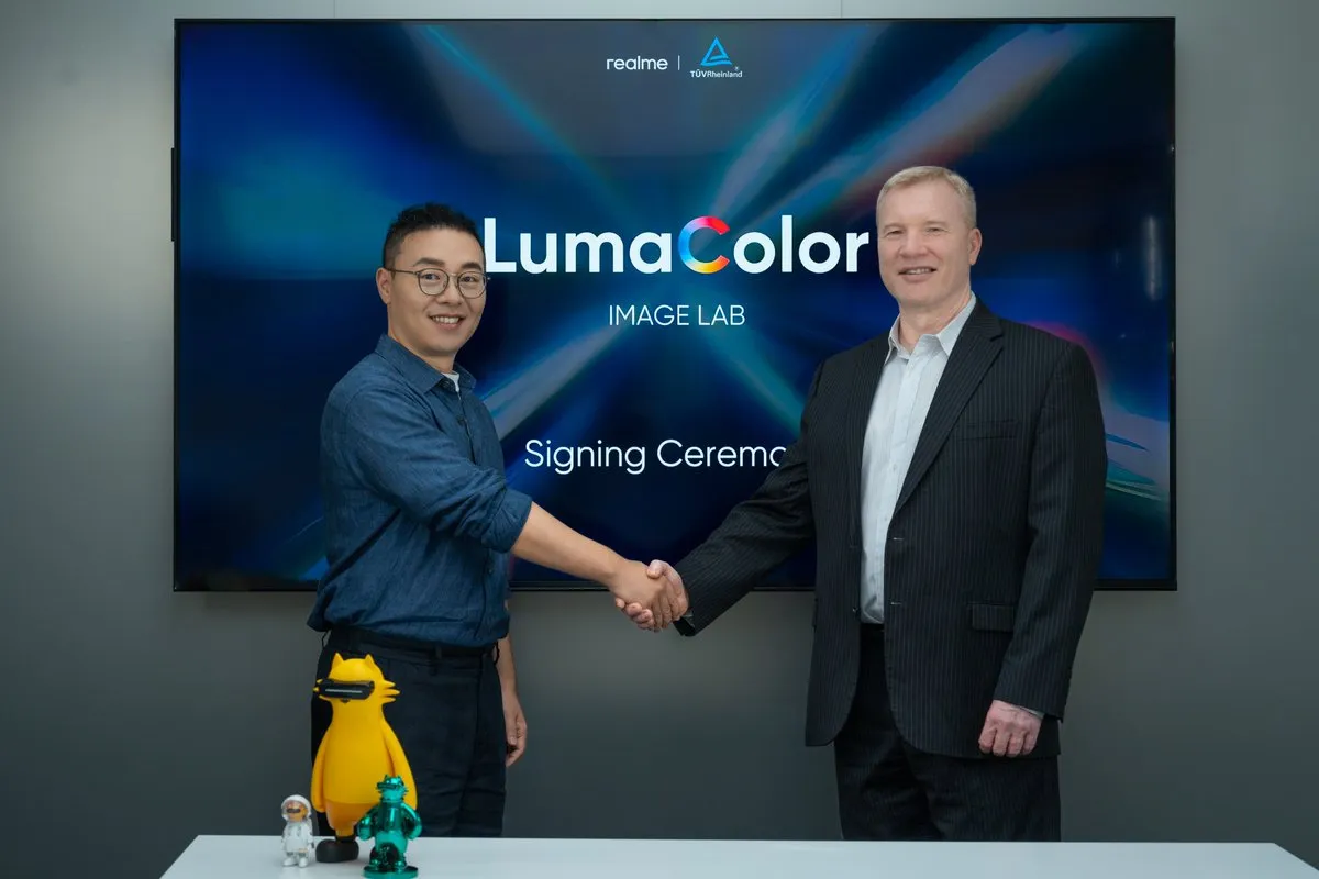 realme Gandeng TÜV Rheinland bentuk LumaColor IMAGE LAB