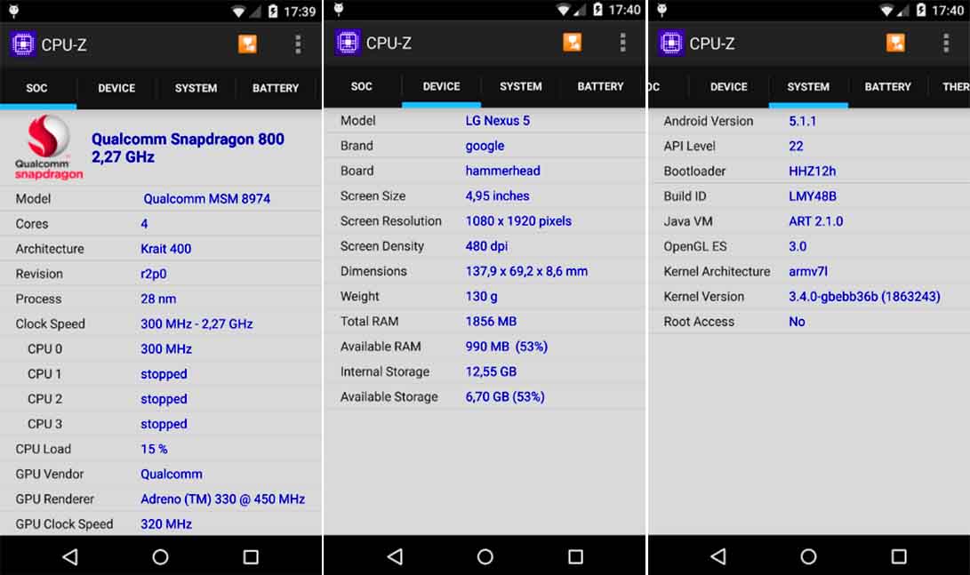 Cara Cek Chipset dan Sesifikasi Android Dengan CPU-Z