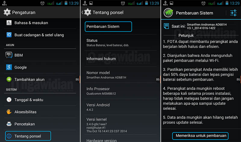 Cara Melakukan Upgrade Android Ke Versi Terbaru