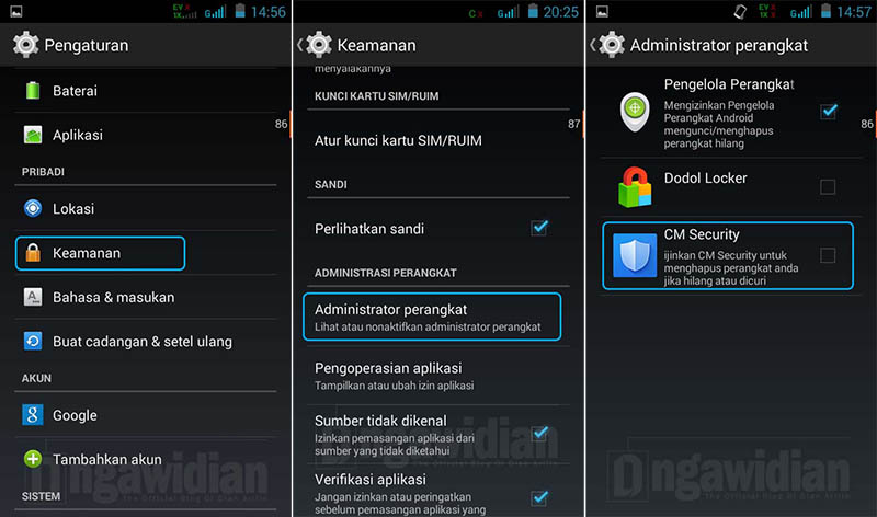 Menonaktifkan Aplikasi App Lock
