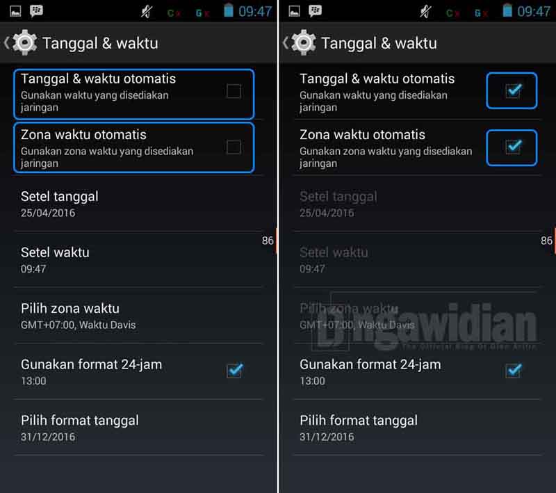 Cara Mengganti Tanggal dan Jam Android