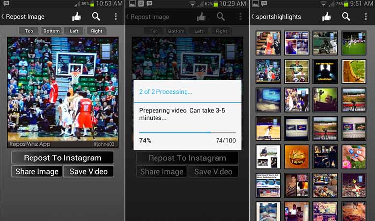Download Aplikasi RepostWhiz Repost Video Photos
