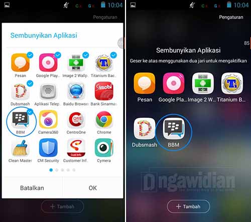 Menyembunyikan Aplikasi Dengan Hola Launcher