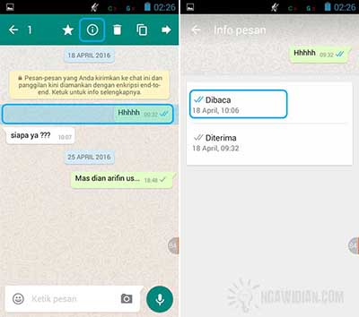 Melihat Pesan WhatsApp Sudah Dibaca Atau Belum 2