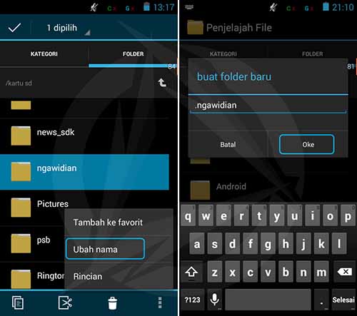 Hidden File Foto dan Video di Android