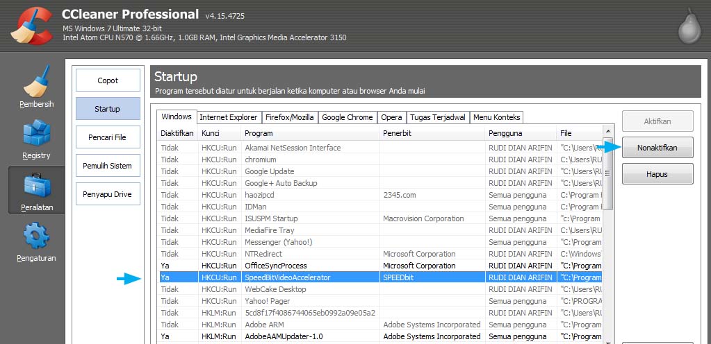 Mempercepat Startup Windows