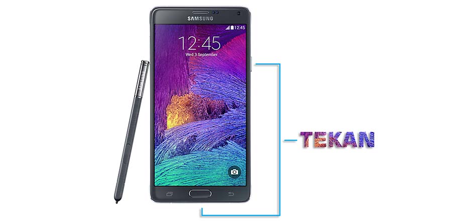 Screenshot Layar Samsung Galaxy Note 4