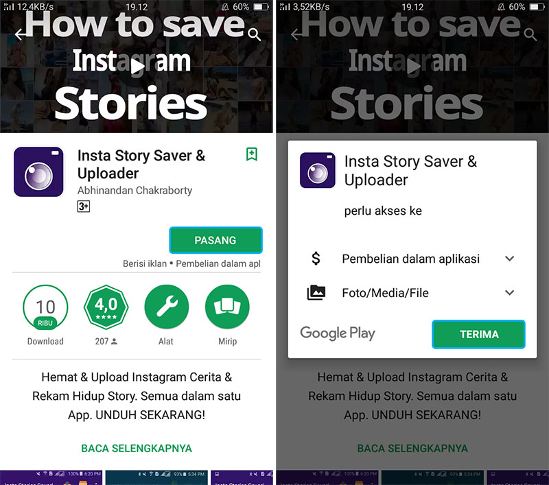 Cara Download Instagram Stories  di HP Android Mudah dan 
