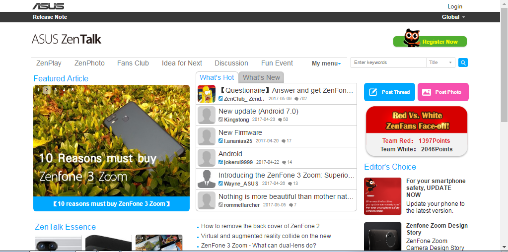  Daftar di Forum ASUS ZenTalk Indonesia