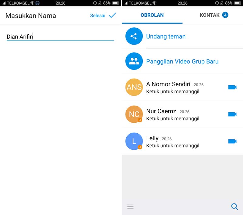 Cara Mendaftar IMO di Android