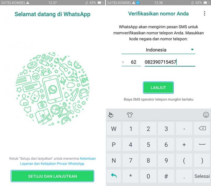 Cara Daftar Whatsapp Di Android