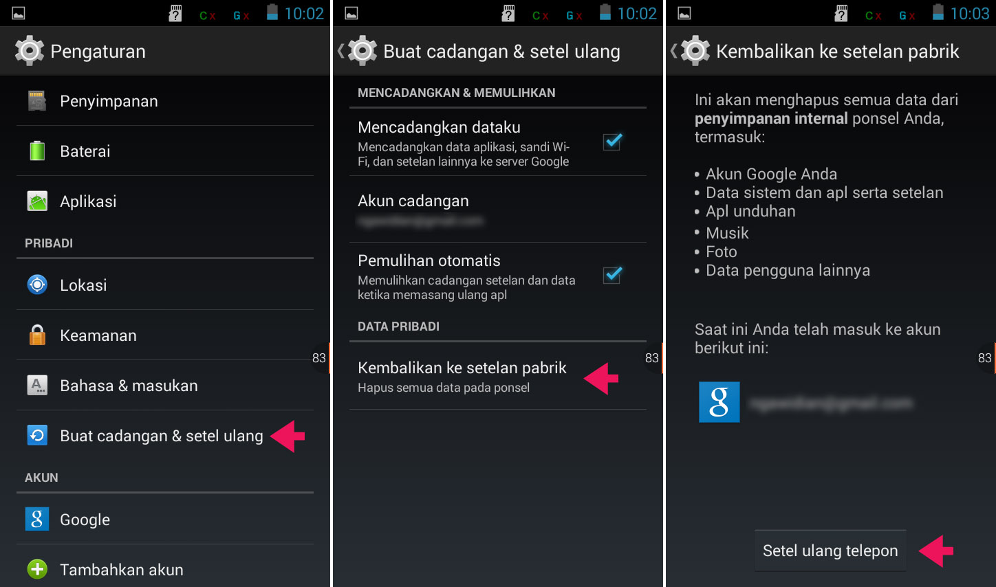Factory Reset Smartfren Andromax G2 AD681H