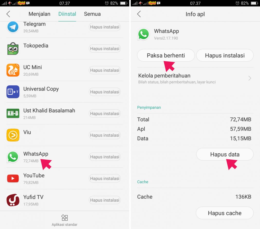 Cara Sign Out (Keluar) WhatsApp di Android - Dianisa.com