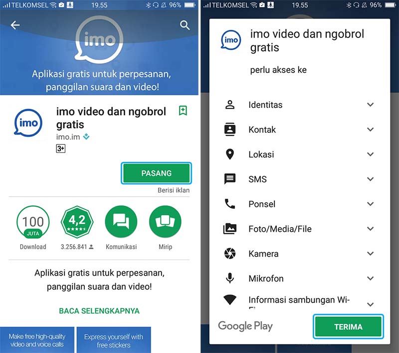 Cara Daftar Dan Menggunakan IMO  Di HP Android Mudah Dan 