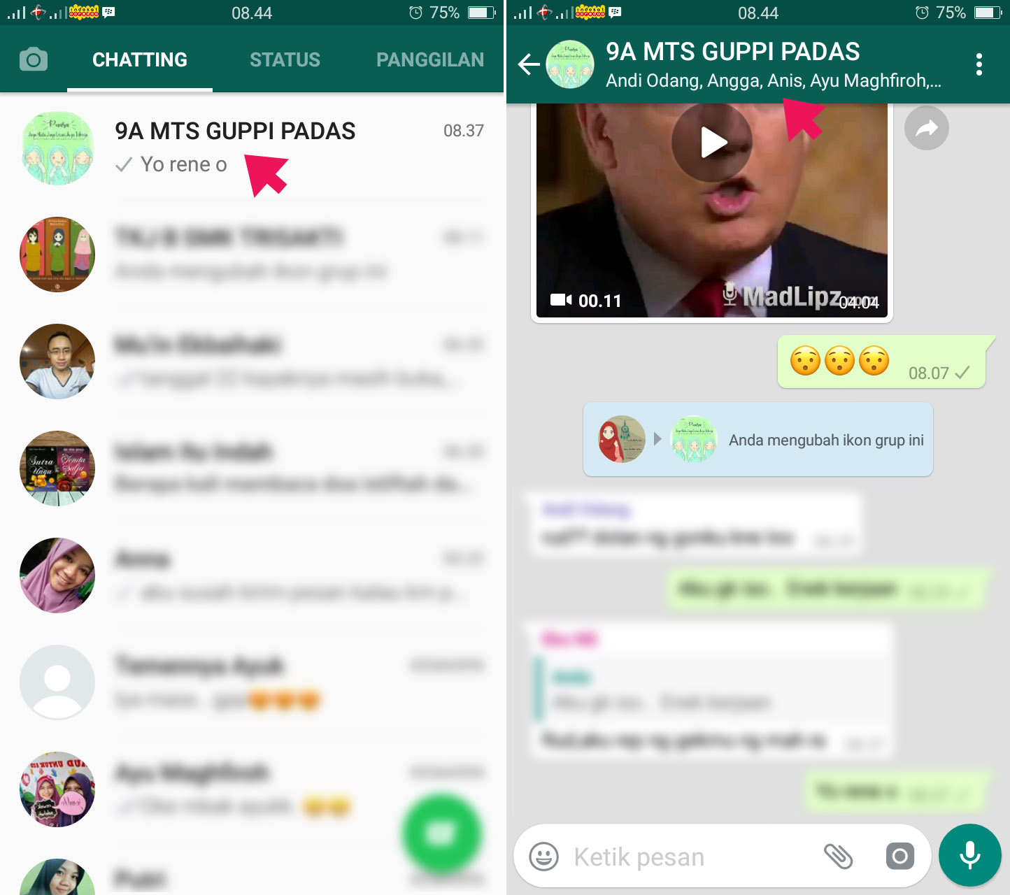 Cara Menonaktifkan Grup WhatsApp Sementara di HP Android