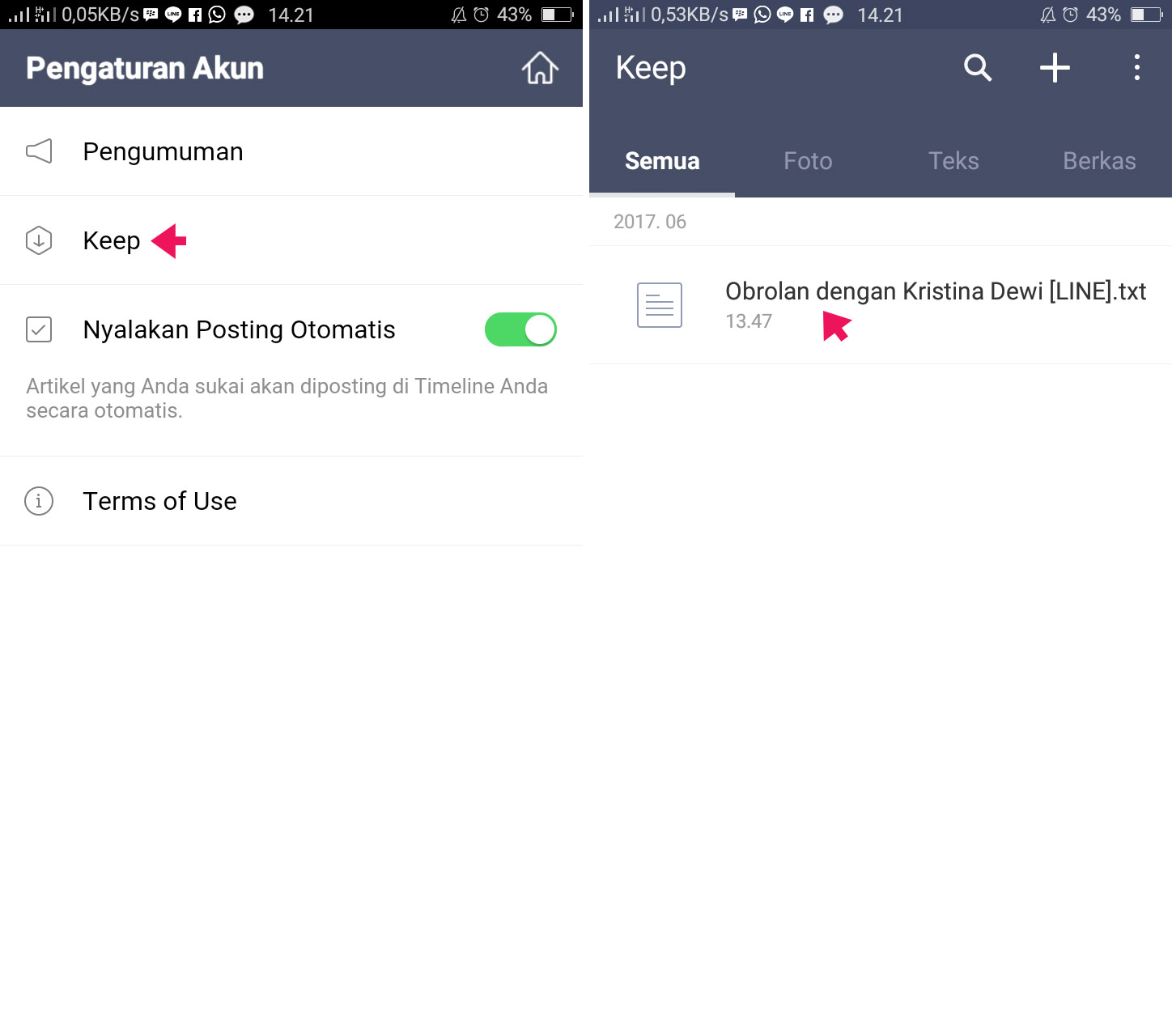 Unduh di Keep LINE