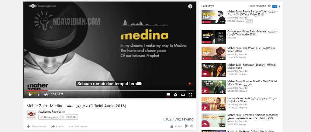 Cara Menampilkan Subtitle Youtube 3