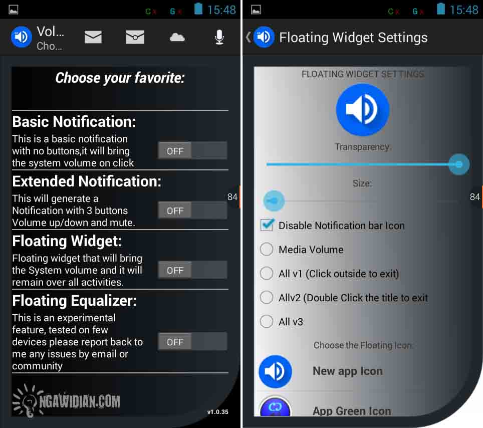 Mengatur Suara Android Dengan Volume ChopCut 1