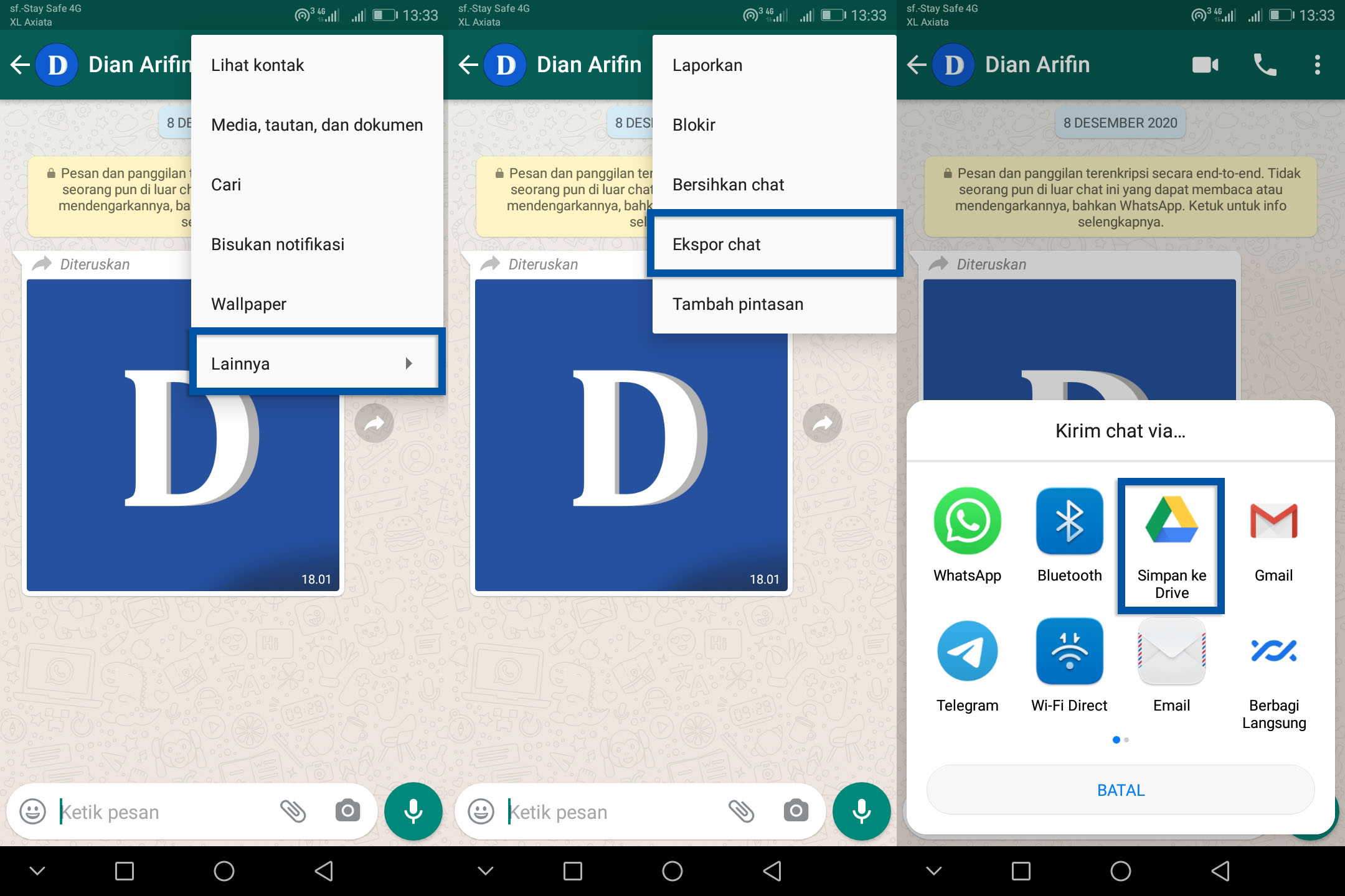 Arsipkan Riwayat Chat WhatsApp Format TXT