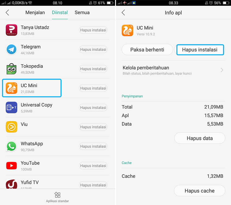 Cara Instal Ulang HP Advan S5e 5 Cara  Mengatasi UC Browser Error Tidak Bisa Dibuka di 