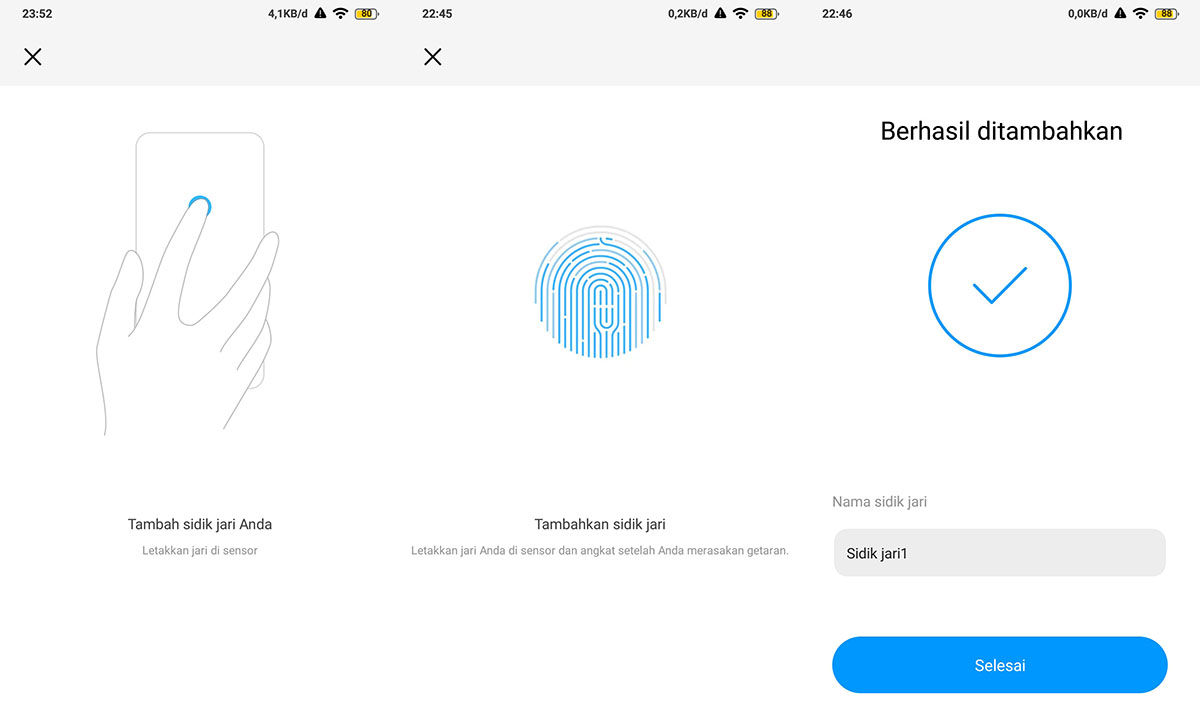 Aktifkan sensor Fingerprint Android