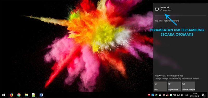 Sambungkan Perambatan USB