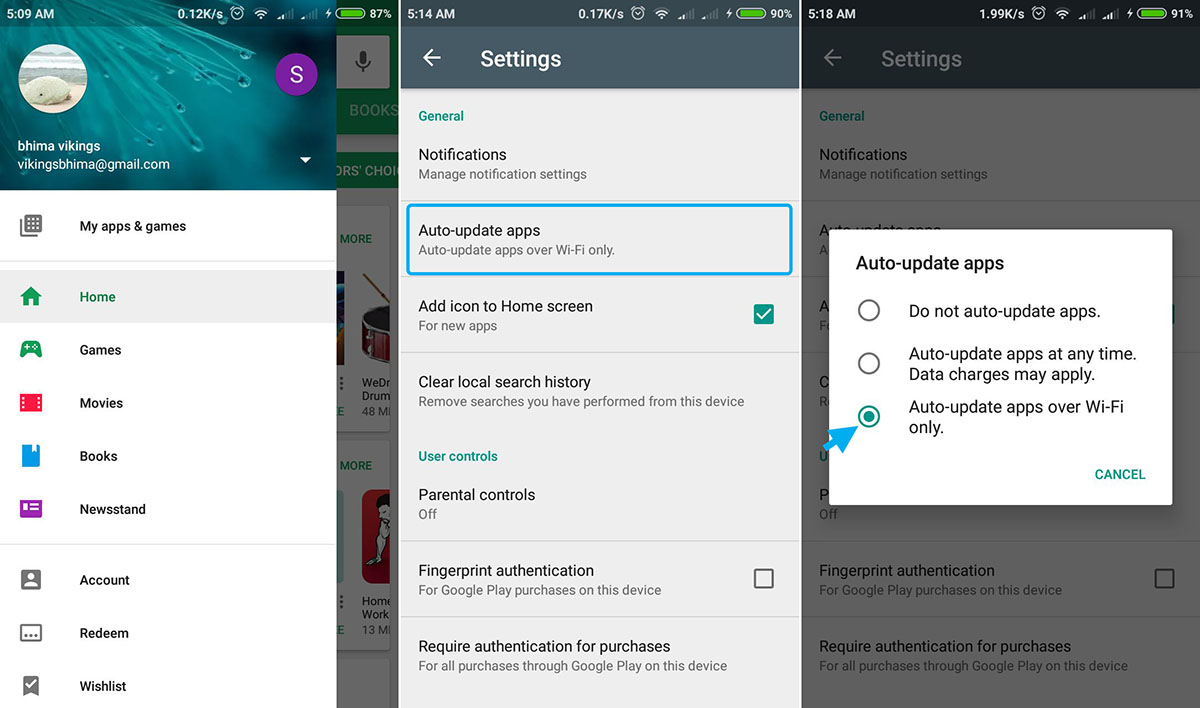 Mematikan Update Otomatis