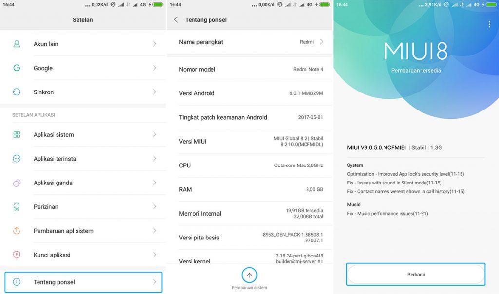 Update MIUI Xiaomi