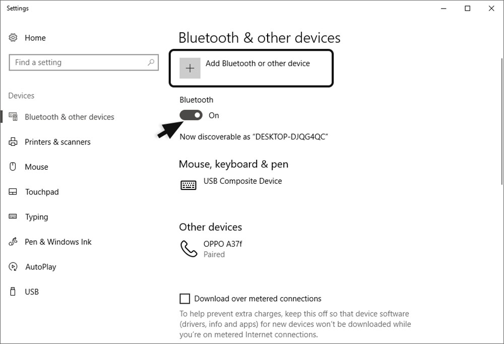 Aktifkan Bluetooth Laptop