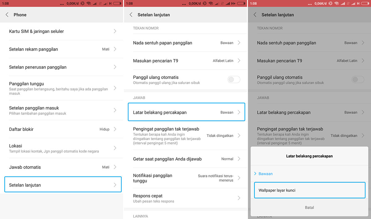 Cara Mengubah Background Panggilan Di Hp Xiaomi Miui 9 Dianisa Com