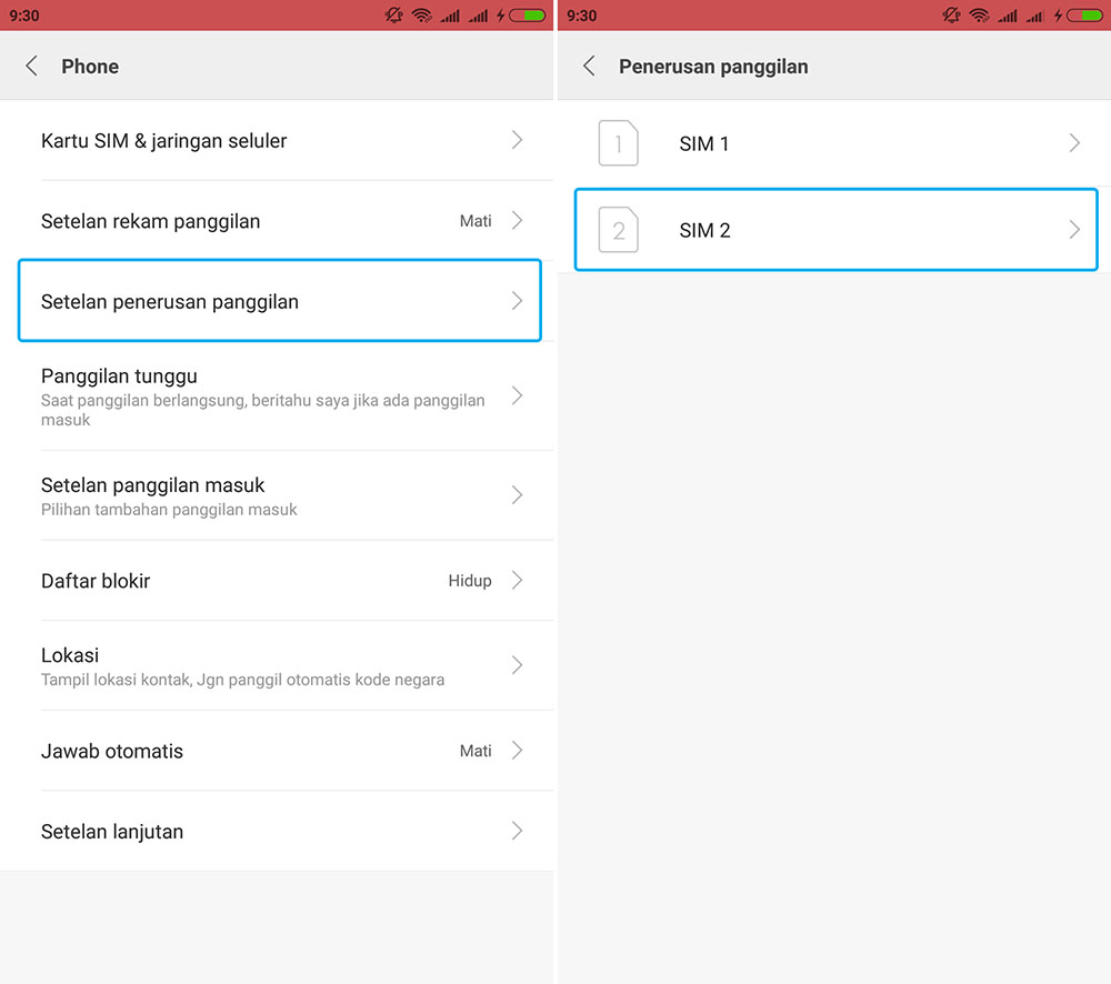 Teruskan Panggilan Telepon