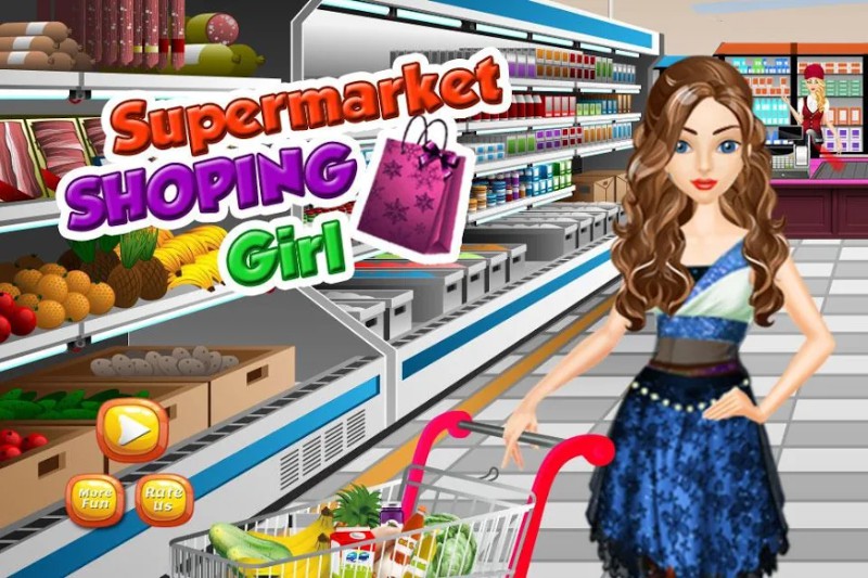 Supermarket Shopping Girl