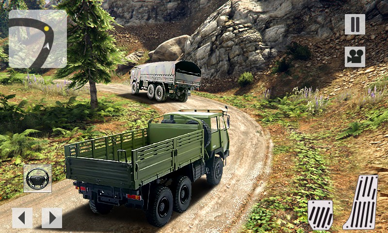Army Truck Driver Off Road