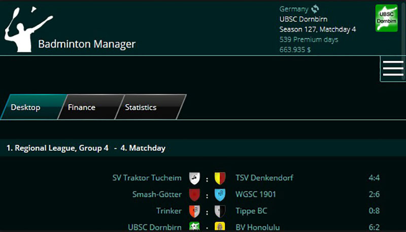 Badminton Manager