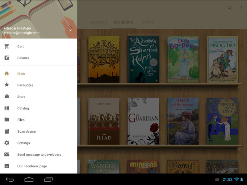 eReader Prestigio - Book Reader