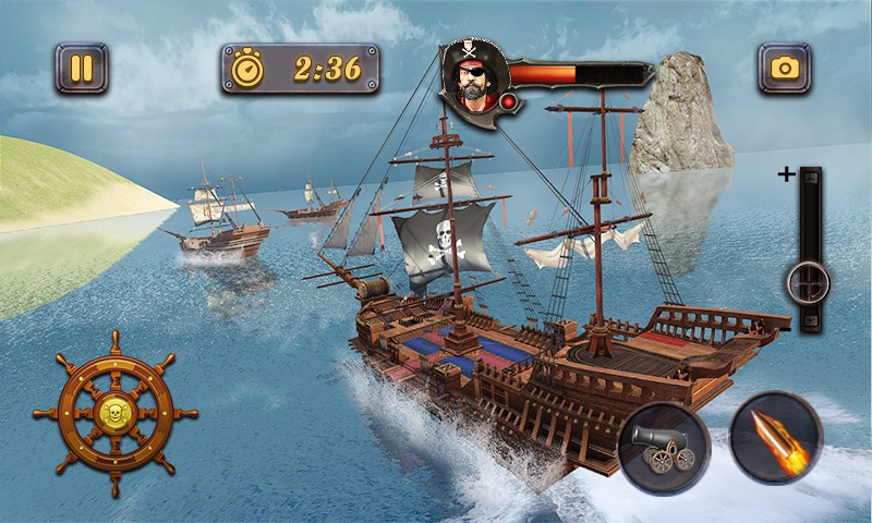 Caribbean Sea Pirate Ship Captain Naval Battle 3D