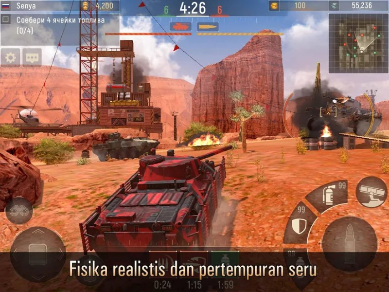 Metal Force Game Tank