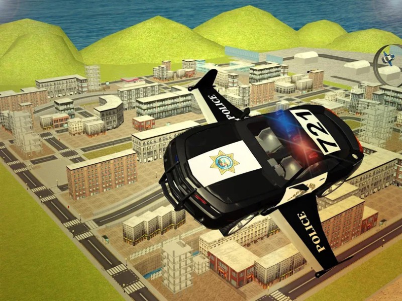 Mobil terbang 3d Polisi