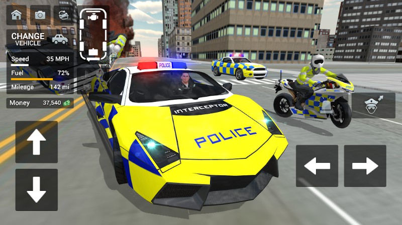 Police Car Driving - Motorbike Riding