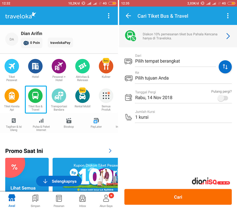 Tiket Bus & Travel - Traveloka 1