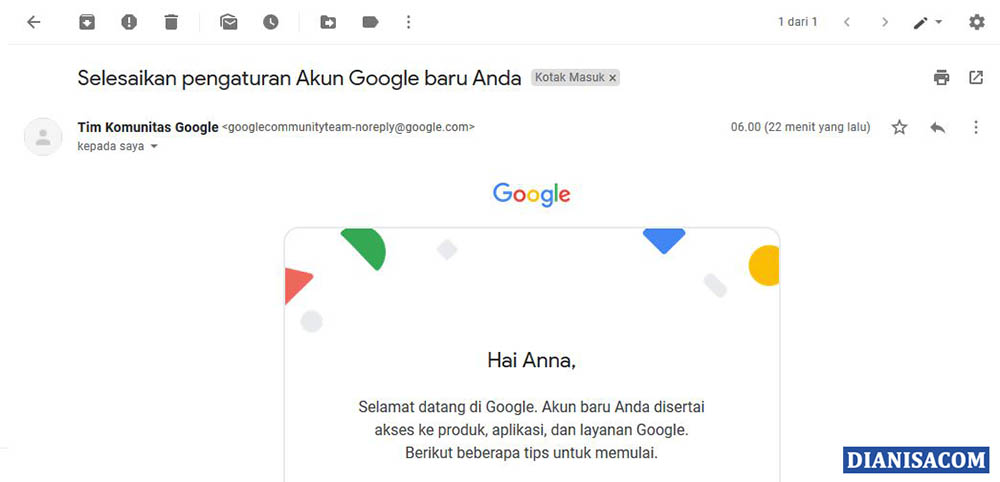 2. Melihat Email Masuk Gmail
