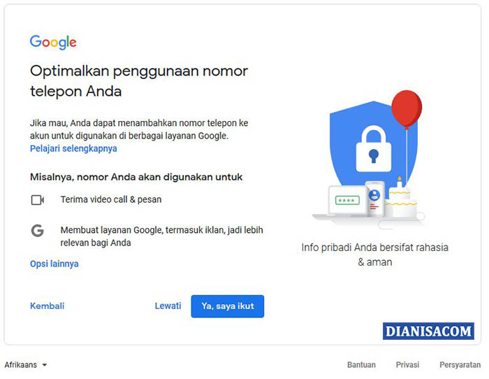 5. Cara Daftar Akun Gmail di Laptop