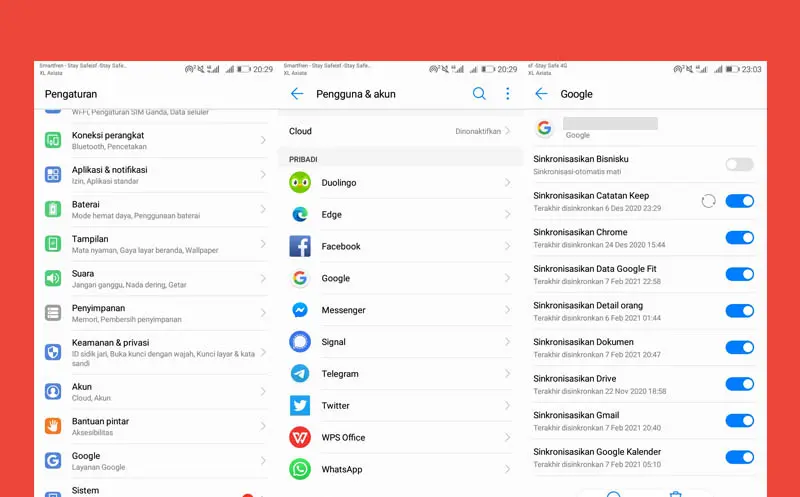Cara Keluar Gmail Android