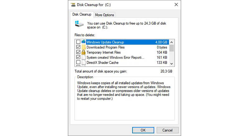 Membersihkan Cache dengan Fitur Disk CleanUp