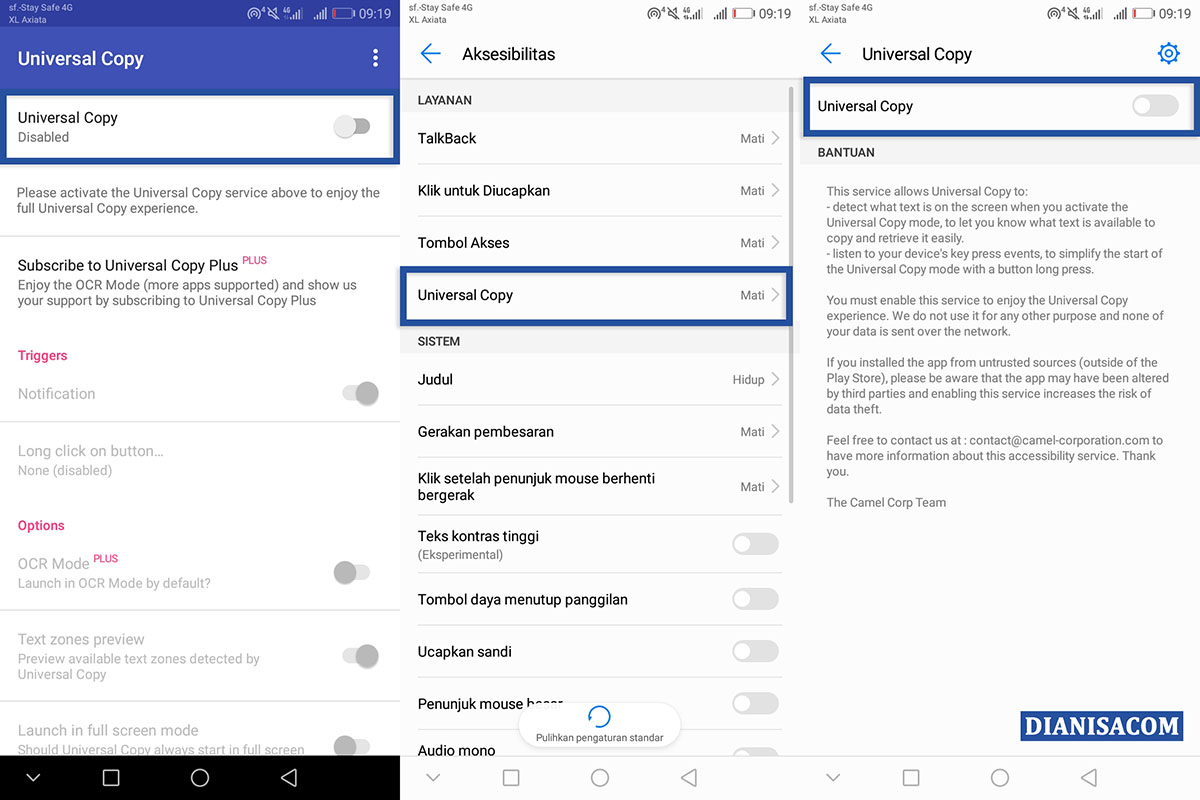 1 Menggunakan Universal Copy