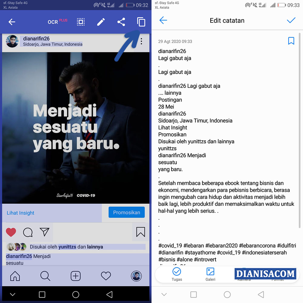 3 Paste Caption Instagram Universal Copy