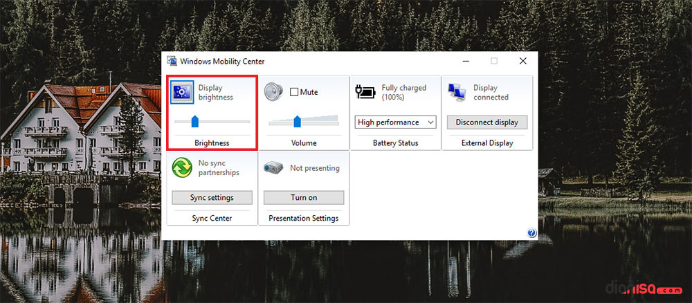 2. Mengatur Brightness Komputer