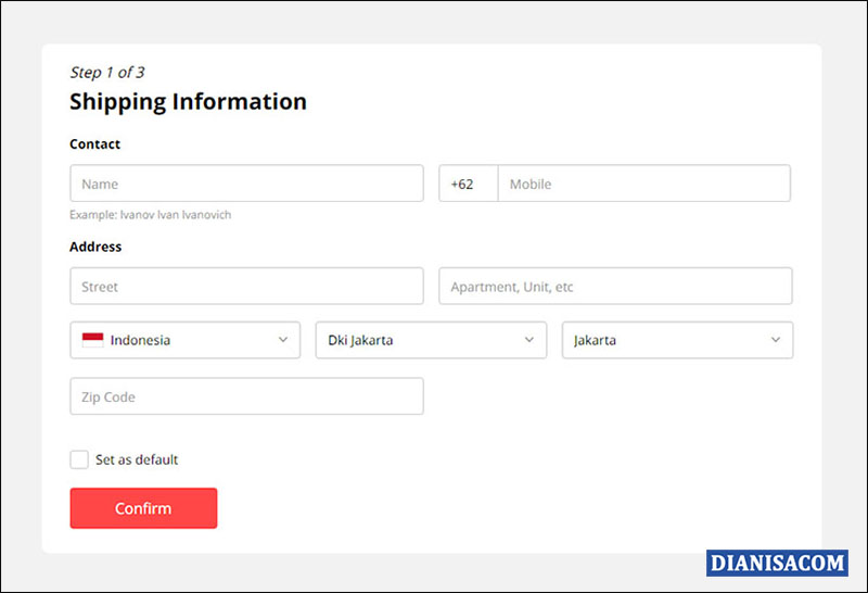 7 Alamat Pengiriman di AliExpress