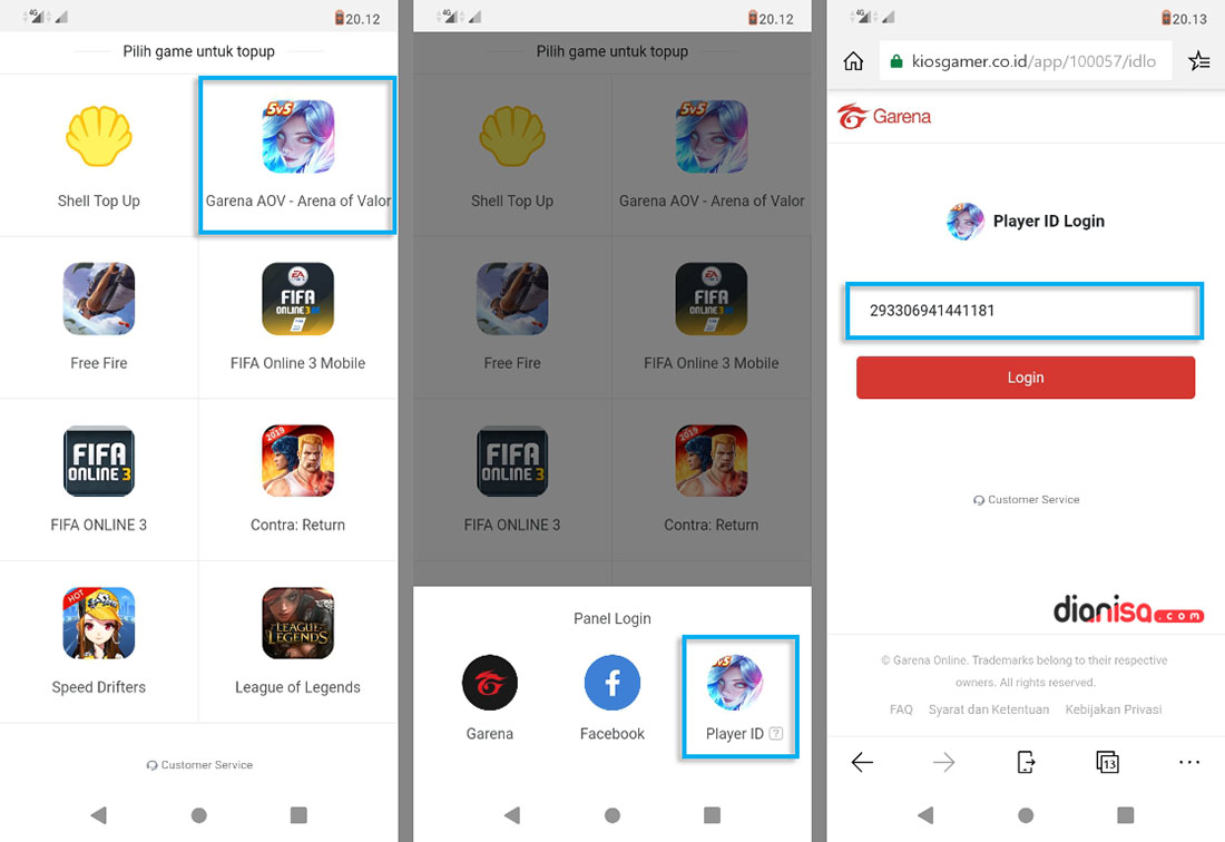 1. Top Up AOV di Kiosgame