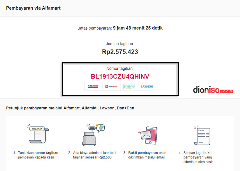 10. Nomor Tagihan di Bukalapak